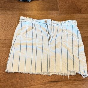 American Eagle Stripes Denim Skirt